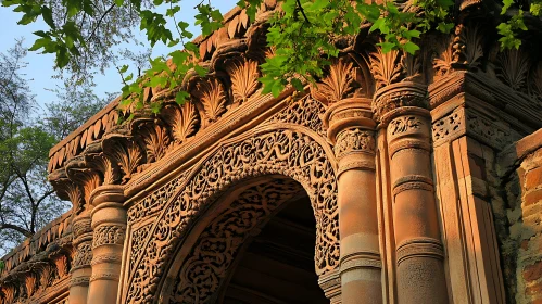 Intricate Carved Archway Architecture