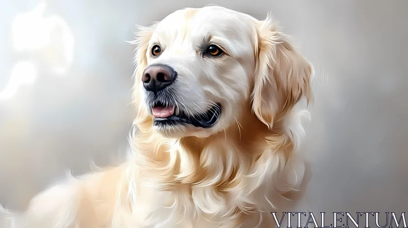 Golden Dog Artistry AI Image