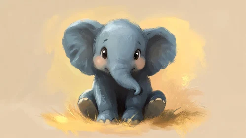 Charming Elephant Art