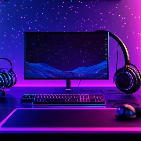Ultimate RGB Gaming Desk Configuration