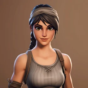 Female Character Portrait with Headband