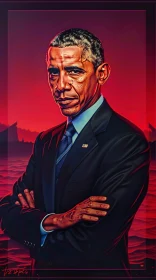 Stylized Barack Obama Portrait