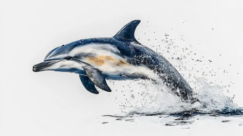 Majestic Dolphin in Mid-Air