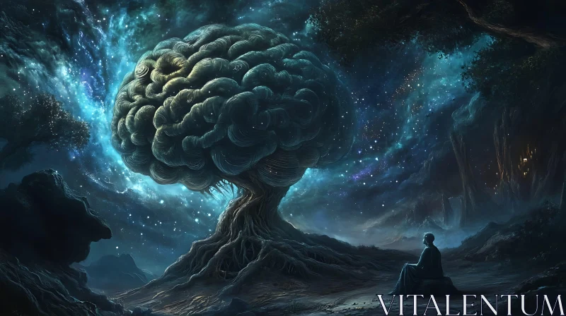 Surreal Mindscape with Nebula AI Image