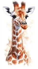 Artistic Giraffe Expression