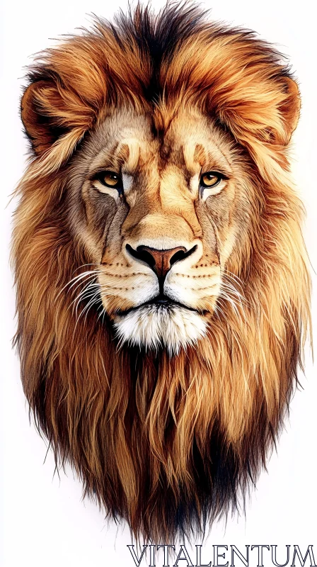 AI ART Regal Lion Image