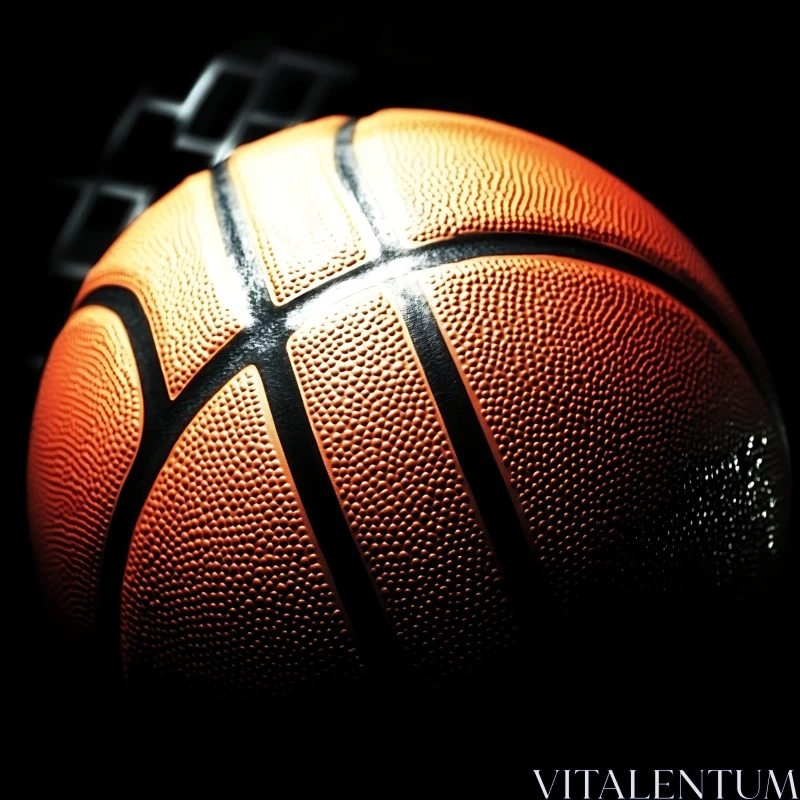 Orange Basketball AI Image