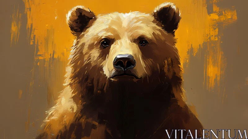 Artistic Bear Representation AI Image