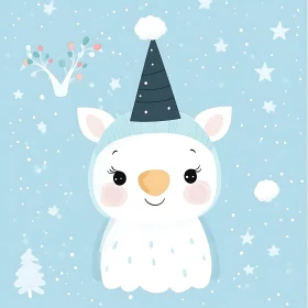 Cute Winter Cartoon Character