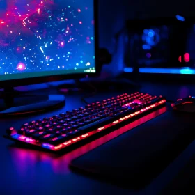 RGB Keyboard and Cosmic Desktop Setup