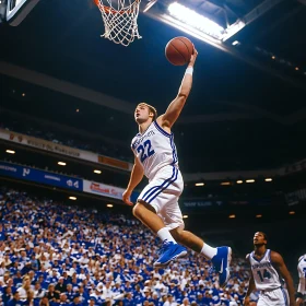 Mid-Air Basketball Action