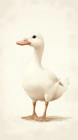 Illustrated Duck Portrait