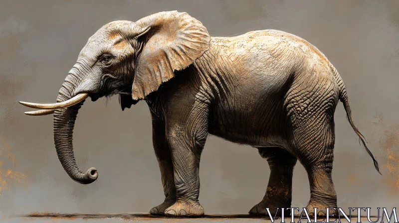 The Graceful Elephant AI Image