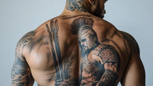 Spartan Tattoo Back Piece