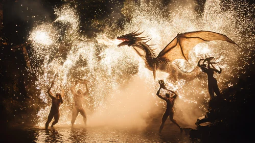 Fantasy Dragon Fire Show