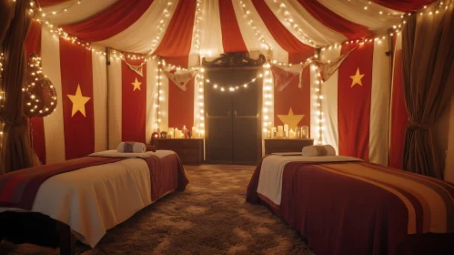 Tranquil Spa Room with Massage Beds