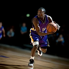 Athlete Dribbling Ball