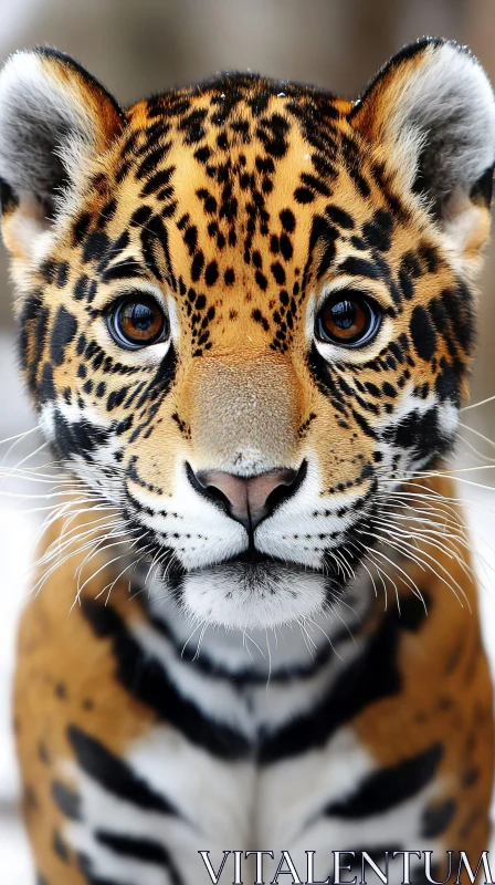 Tiger Face Detailed View AI Image