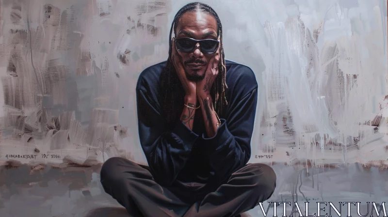 Snoop Dogg Stylish Portrait AI Image