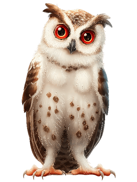 POD Design Owl Illustration for Apparel