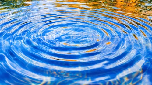 Mesmerizing Water Ripples and Autumn Colors