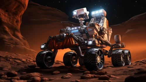 Mars Rover Artwork - A Photorealistic Exploration