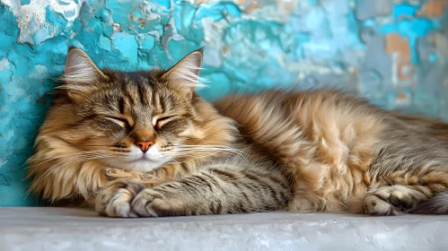 Serene Sleeping Feline