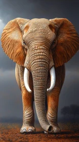 Serene Elephant Portrait