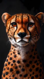 Cheetah Close-Up Art