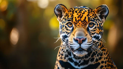 Jaguar Face Close-Up in the Wild