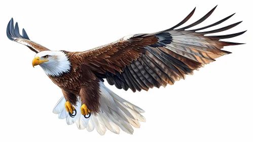 Elegant Eagle in Flight