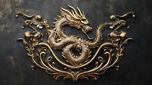 Mythical Dragon Relief Art