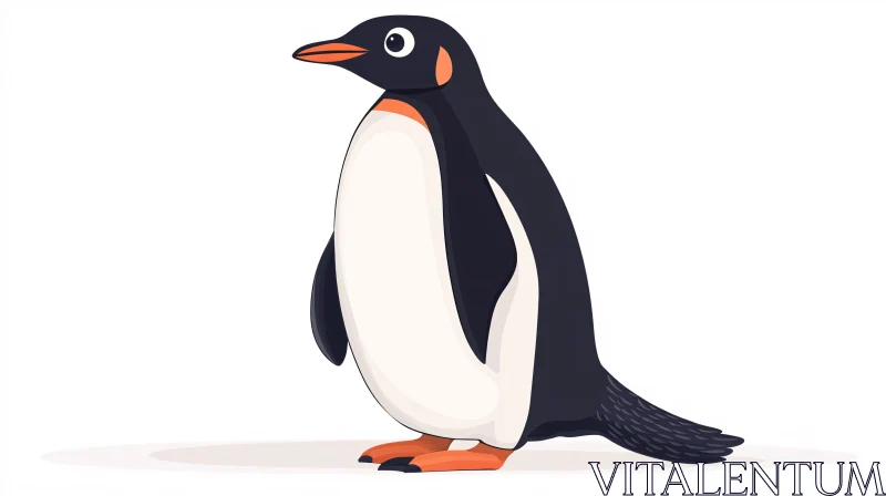 Adorable Penguin Art AI Image