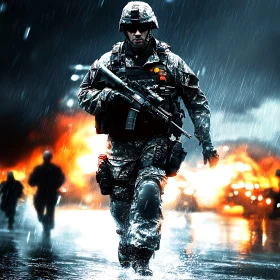Warrior in Rain