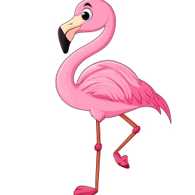 Whimsical Flamingo Artwork