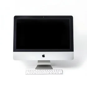 Sleek Apple iMac with White Keyboard