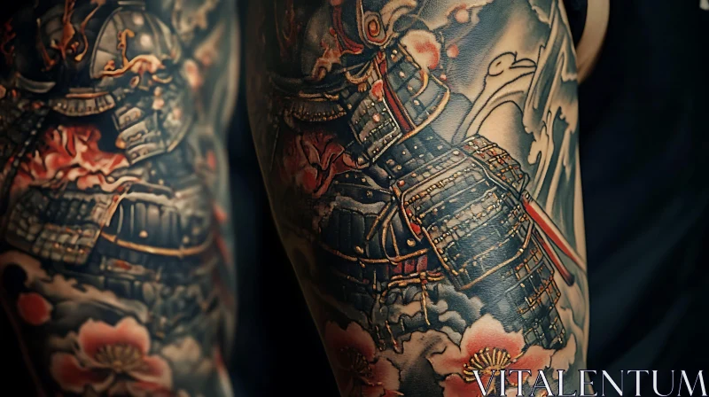 AI ART Intricate Samurai Tattoo Sleeve Design