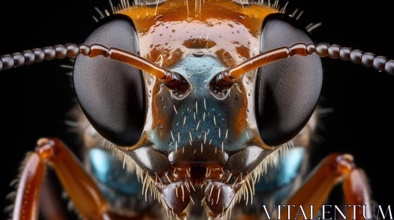 Polo Ant Close-up: A Study in Detail and Contrast AI Image