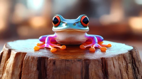Vivid Amphibian in Nature's Setting