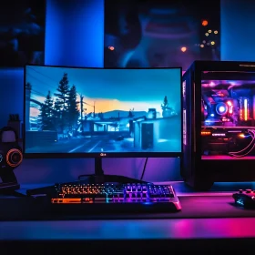 Modern Gaming PC Build with RGB Accents