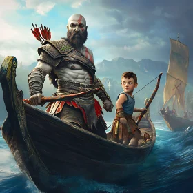 Father and Son Journey on the Sea