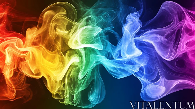 AI ART Ethereal Colourful Smoke Design