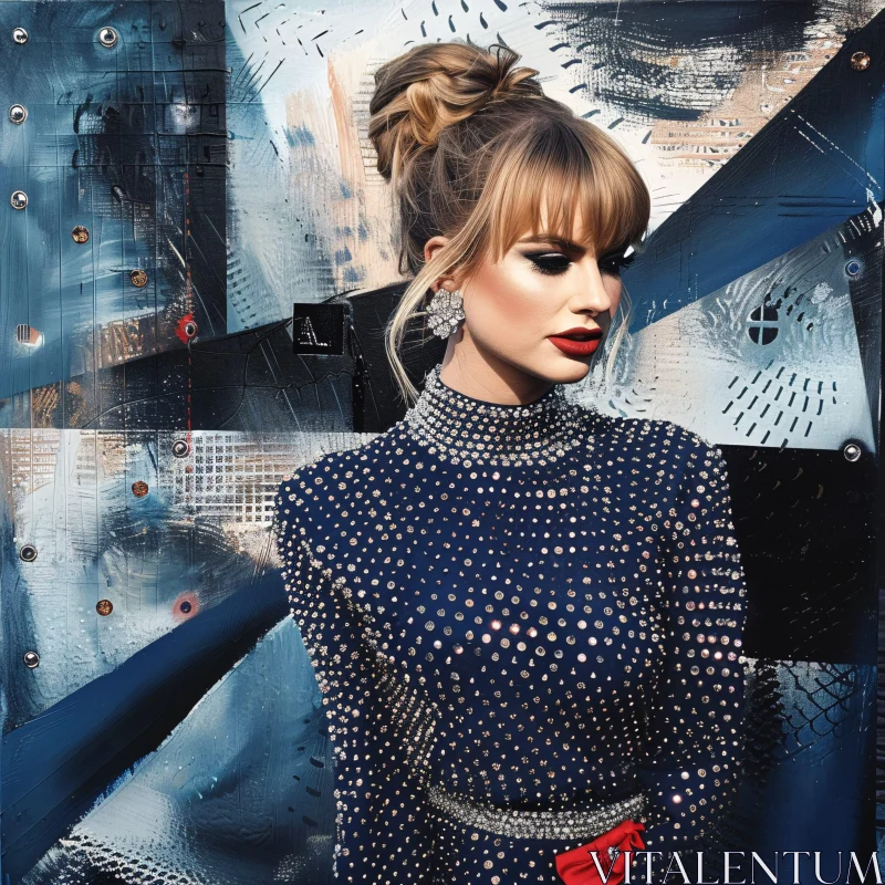 Taylor Swift Glamorous Fashion Look AI Image