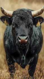 Imposing Bull in Natural Habitat