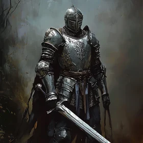 Medieval Knight with Sword