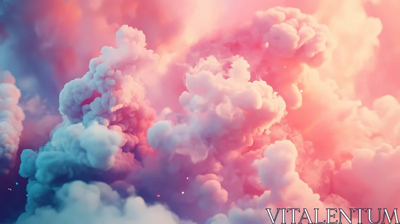 AI ART Soft Pastel Cloudscape