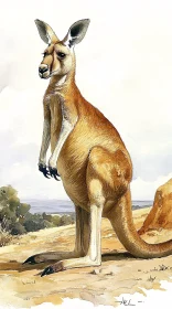 Majestic Kangaroo Art