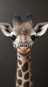 Expressive Giraffe Portrait