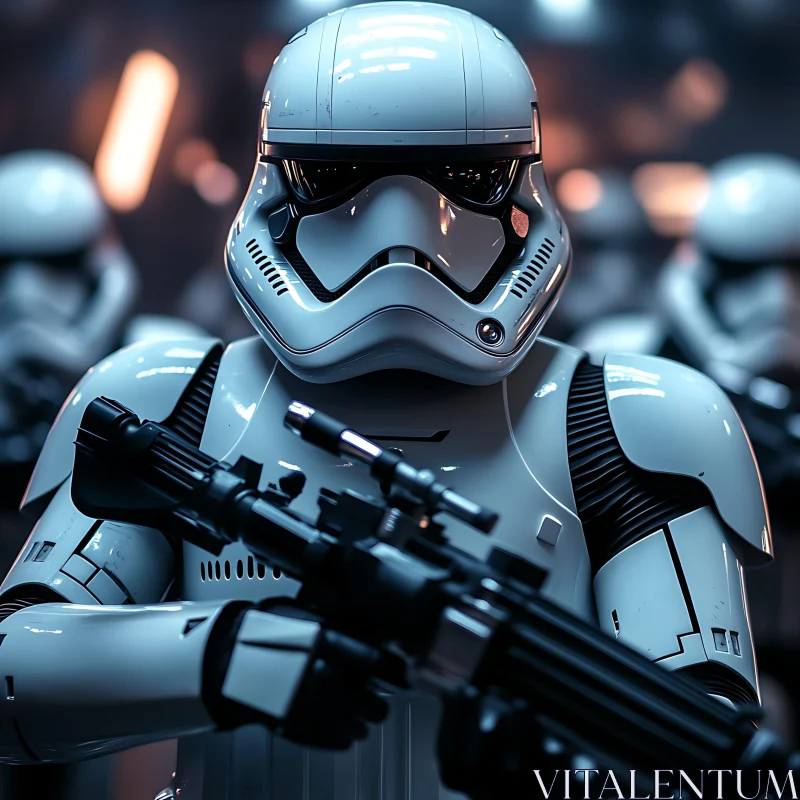 Star Wars Stormtrooper Close-Up AI Image