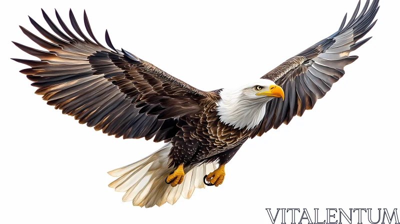 AI ART Eagle Soaring Image